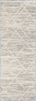 Navigli Geometrik Bej Polyester ve Pamuklu Yıkanabilir Kaydırmaz Taban Dijital Baskı Halı - Görsel 3