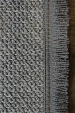 Alberi Modern Gri Polyester Makine Halısı - Görsel 3