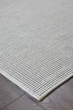 Varny Modern Beyaz Polyester Makine Halısı - Görsel 2