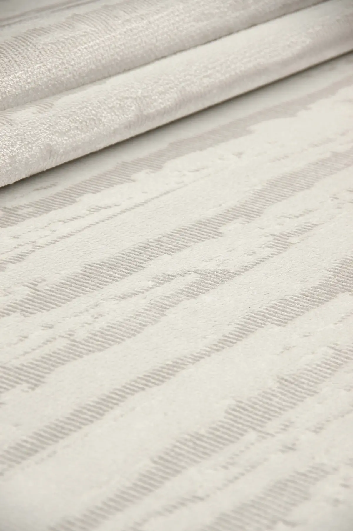 Nismes Modern Krem Polyester Makine Halısı - Görsel 4