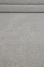 Monti Modern Gri Akrilik Makine Halısı - Görsel 5