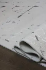 Acton Modern Krem Akrilik Makine Halısı - Görsel 6