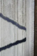 Loja Modern Krem Akrilik Makine Halısı - Görsel 3