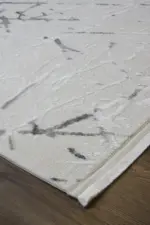 Acton Modern Krem Akrilik Makine Halısı - Görsel 2