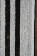 Puits Çerçeveli Krem Polyester Makine Halısı - Görsel 3