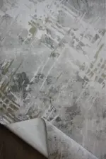 Drap Modern Bej Akrilik Makine Halısı - Görsel 4