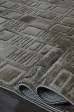 Harbor Modern Kahverengi Polyester Makine Halısı - Görsel 5