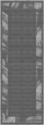 Triana Çerçeveli Gri Polyester ve Pamuklu Yıkanabilir Kaydırmaz Taban Dijital Baskı Halı - Görsel 3