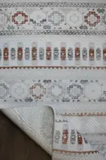 Crowle Modern Krem Akrilik Makine Halısı - Görsel 4