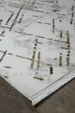 Rene Modern Krem Akrilik Makine Halısı - Görsel 2