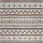 Ponte Geometrik Multi Polyester ve Pamuklu Yıkanabilir Kaydırmaz Taban Dijital Baskı Halı - Görsel 5