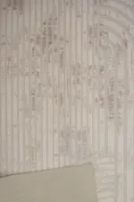 Turi Sağ Tasarım Krem Akrilik Makine Halısı - Görsel 5