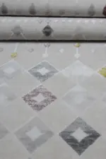 Callow Modern Krem Akrilik Makine Halısı - Görsel 5