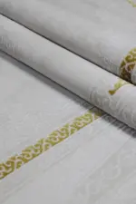 Hales Çerçerveli Krem Akrilik Makine Halısı - Görsel 7