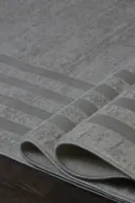 Douve Çerçeveli Krem Polyester Makine Halısı - Görsel 6