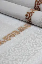 Forton Çerçeveli Krem Akrilik Makine Halısı - Görsel 7