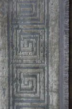 Lobbes Çerçeveli Bej Polyester Makine Halısı - Görsel 2