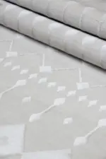 Batley Modern Krem Akrilik Makine Halısı - Görsel 7