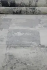 Fombio Modern Krem Polyester Makine Halısı - Görsel 5