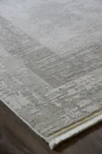 Aneto Çerçeveli Krem Akrilik Makine Halısı - Görsel 2