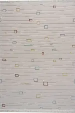 Bouce Modern Krem Polyester Makine Halısı