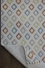 Perry Modern Krem Polyester Makine Halısı - Görsel 4