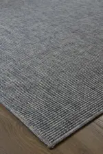 Nitry Modern Mavi Polyester Makine Halısı - Görsel 2