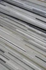 Lucıa Modern Bej Antrasit Çizgili Akrilik Makine Halısı - Görsel 7