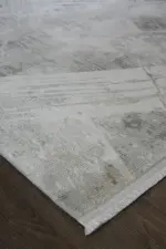 Drap Modern Bej Akrilik Makine Halısı - Görsel 2