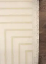 Otranto Modern Krem Akrilik Makine Halısı - Görsel 3