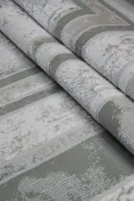 Mende Çerçeveli Gri Akrilik Makine Halısı - Görsel 6