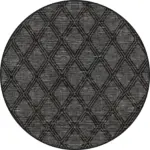 Alcaraz Geometrik Antrasit Polyester ve Pamuklu Yıkanabilir Kaydırmaz Taban Dijital Baskı Halı - Görsel 7