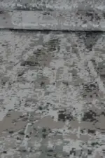 Couvin Modern Gri Polyester Makine Halısı - Görsel 5