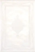 Elst Çerçeveli Bej Akrilik Makine Halısı