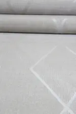 Driel Modern Krem Akrilik Makine Halısı - Görsel 5