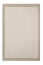 Sefton Krem Bej Çizgili Modern Sisal Makine Halısı