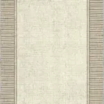 Arenal Çerçeveli Bej Polyester ve Pamuklu Yıkanabilir Kaydırmaz Taban Dijital Baskı Halı