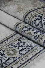 Blaye Çerçeveli Göbekli Krem Polyester Makine Halısı - Görsel 7