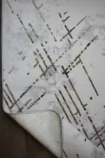 Rene Modern Krem Akrilik Makine Halısı - Görsel 4