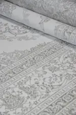 Essarts Çerçeveli Krem Polyester Makine Halısı - Görsel 7