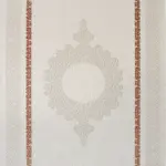 Forton Çerçeveli Krem Akrilik Makine Halısı