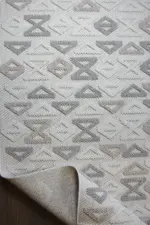 Baiso Modern Krem Polyester Makine Halısı - Görsel 4