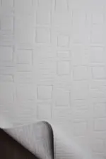 Carson Modern Beyaz Polyester Makine Halısı - Görsel 4