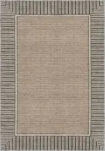 Salvon Çerçeveli Krem Polyester ve Pamuklu Yıkanabilir Kaydırmaz Taban Dijital Baskı Halı