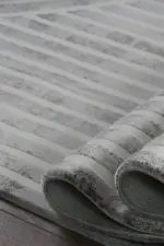 Corato Sağ Tasarım Antrasit Akrilik Makine Halısı - Görsel 6