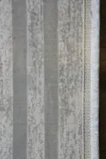 Douve Çerçeveli Krem Polyester Makine Halısı - Görsel 3