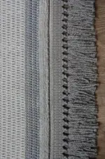 Moult Modern Antrasit Polyester Makine Halısı - Görsel 3