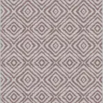 Latina Geometrik Bej Polyester ve Pamuklu Yıkanabilir Kaydırmaz Taban Dijital Baskı Halı