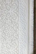 Forton Çerçeveli Krem Akrilik Makine Halısı - Görsel 3