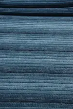 Horton Modern Mavi Yıkanabilir Polyester/Pamuk Makine Halısı - Görsel 5